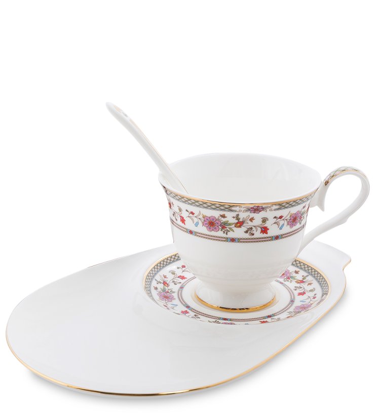 Чайная пара из фарфора Милано-Мариттима Pavone JK-213