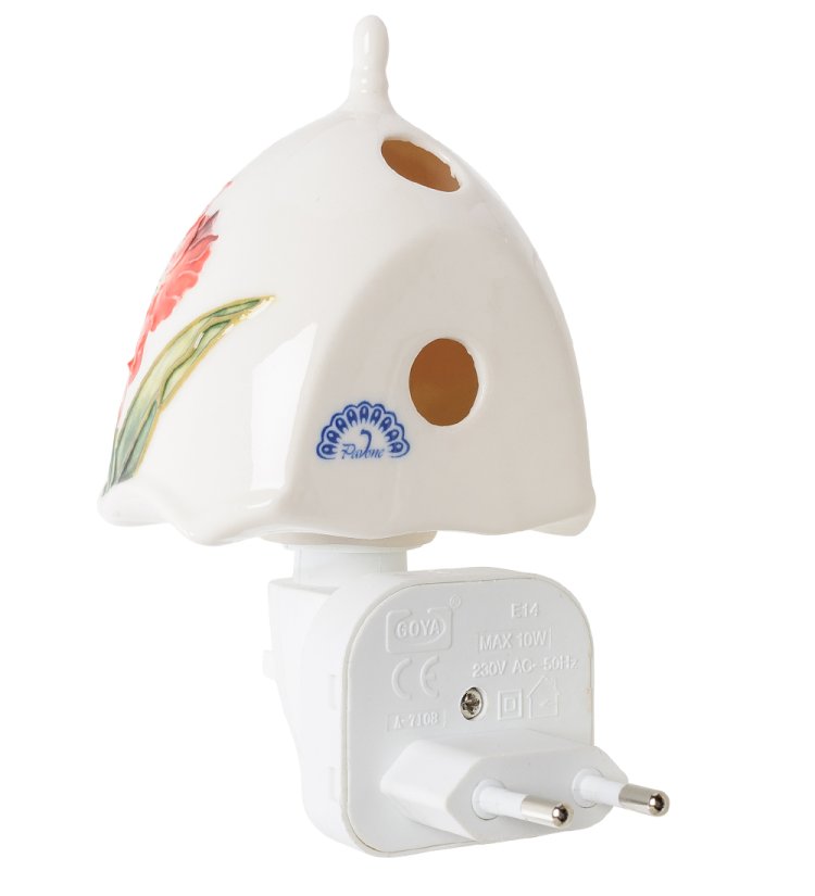 Ночной светильник из фарфора Абажур Pavone JP-155/15, фотография сбоку