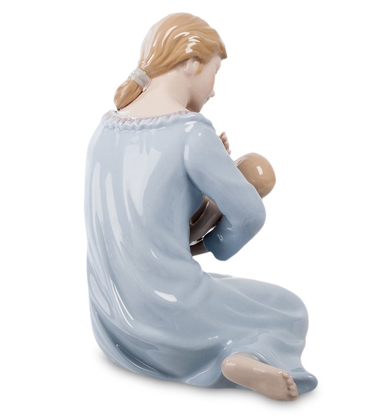 Статуэтка из керамики Женщина с младенцем Pavone CMS-27/21, фотография сбоку