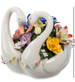 Фигурка из керамики Лебеди Вместе навсегда