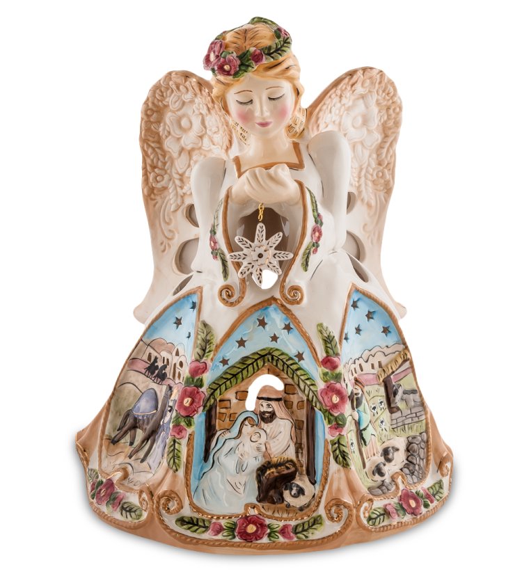 Подсвечник из фарфора Ангел Pavone BS-524