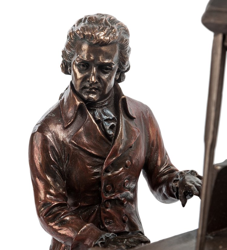 Статуэтка Моцарт за роялем Veronese WS-65/ 1, портретный вид