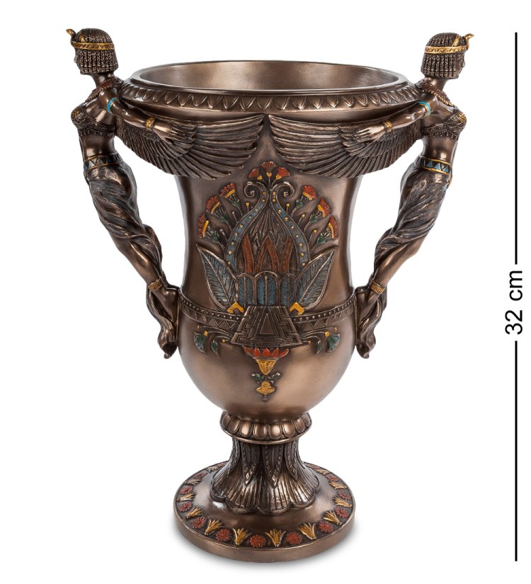 Ваза в стиле Ар-деко Египетские богини Veronese WS-668