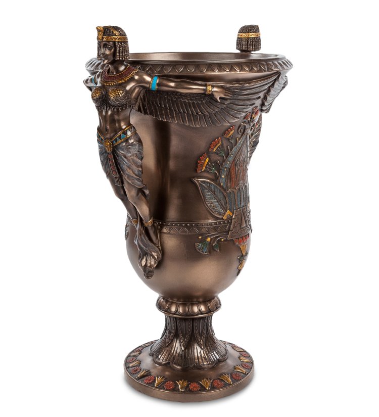 Ваза в стиле Ар-деко Египетские богини Veronese WS-668, вид профиль