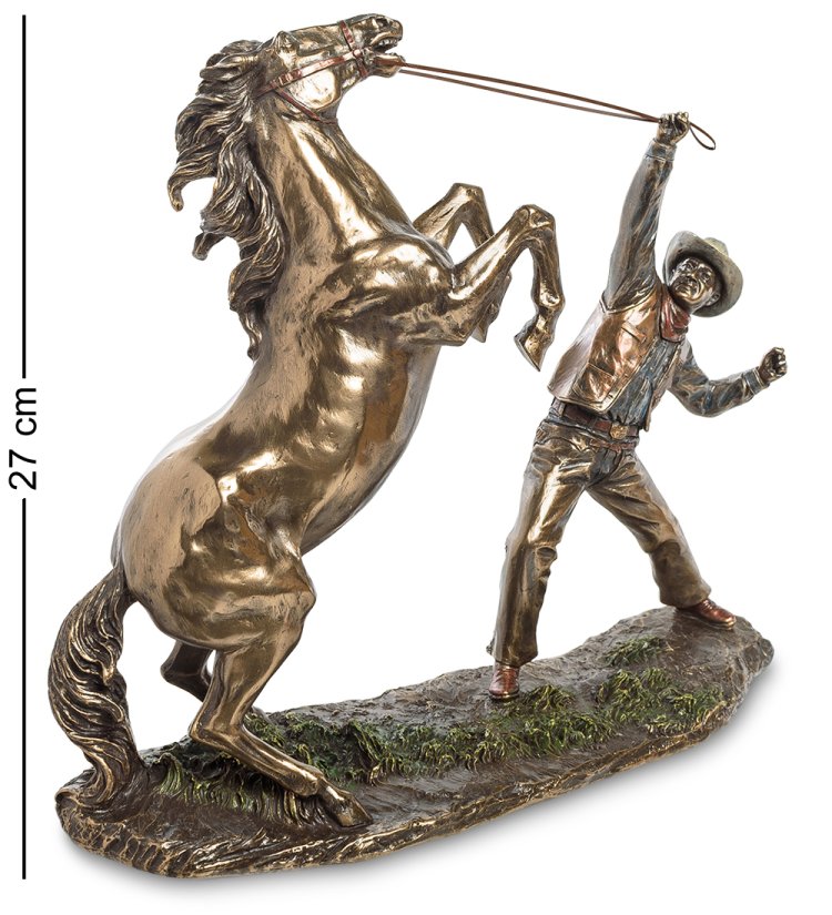 Статуэтка Ковбой, укрощающий лошадь Veronese WS-882