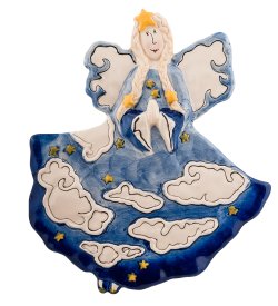 Настенное панно голубой Ангел