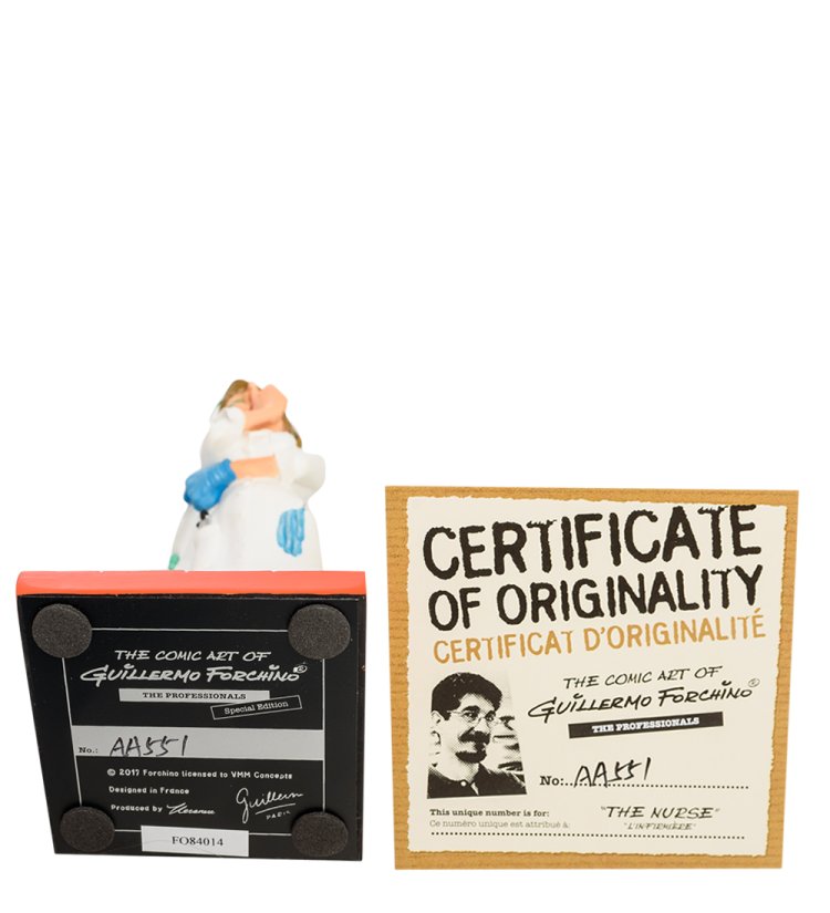 Фигурка Медсестра принимает решение - The Nurse Forchino FO-84014, сертификаты