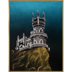 Картина Ласточкино Гнездо c кристаллами Swarovski