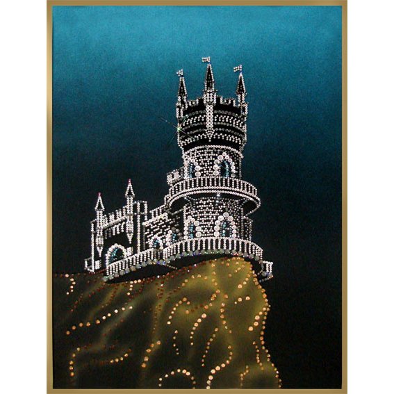 Картина Ласточкино Гнездо c кристаллами Swarovski