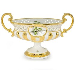 Большая Круглая Чаша с ручками коллекция Ландыши