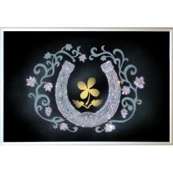 Картина Подкова на счастье c кристаллами Swarovski