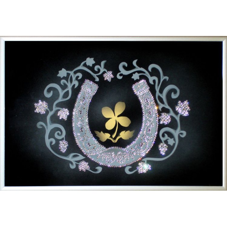 Картина Подкова на счастье c кристаллами Swarovski