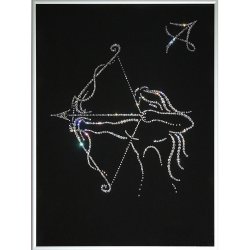 Картина Знак зодиака Стрелец c кристаллами Swarovski