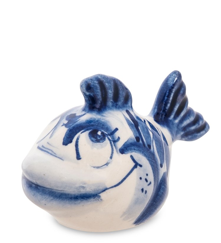 Фигурка Рыбка Голубая гжель ГЛ-256 