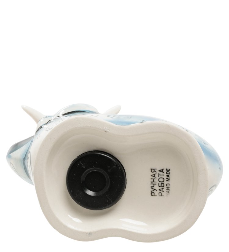 Копилка Слон Голубая гжель ГЛ-288, фотография снизу