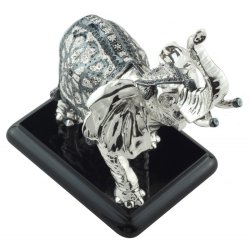 Статуэтка Индийский Слон с черным покрывалом