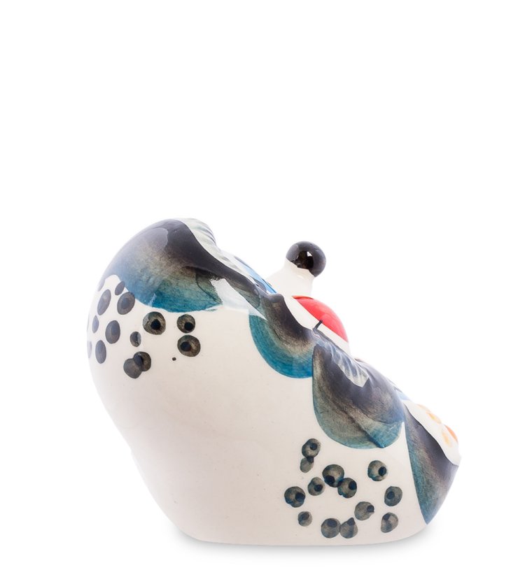 Фигурка Ежонок Цветная гжель ГЛ-389. фотография сбоку