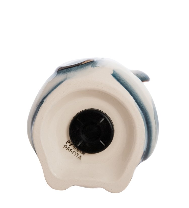 Копилка Большая Мышь Цветная гжель ГЛ-624, фотография снизу