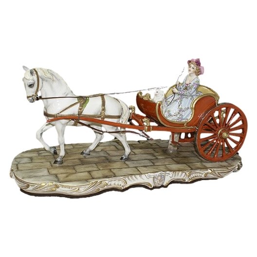Фарфоровая статуэтка Композиция Карета с Марией-Антуанеттой