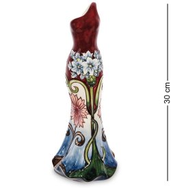 Ваза для цветов в форме Платья с белыми цветами