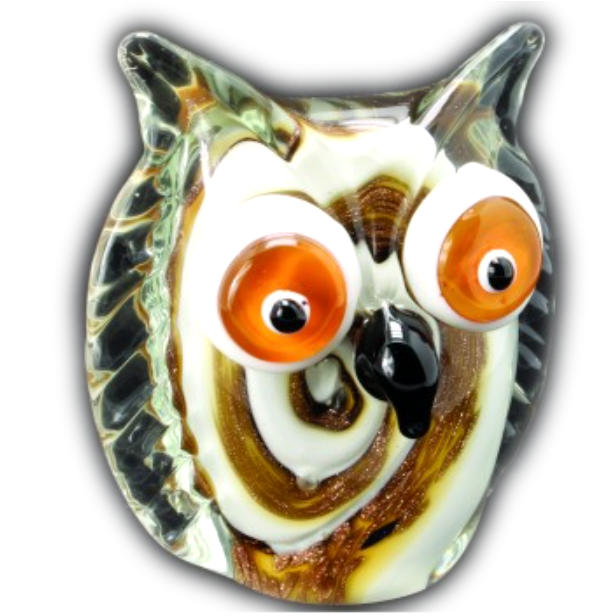 Статуэтка из Муранского стекла Спокойный Филин Mirho 17516