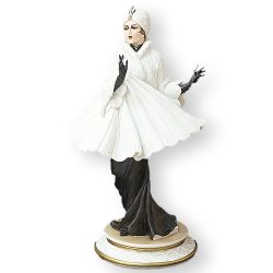 Статуэтка из фарфора Дама в шубке