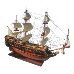 Модель парусного корабля HMS Prince, Англия, 94 см