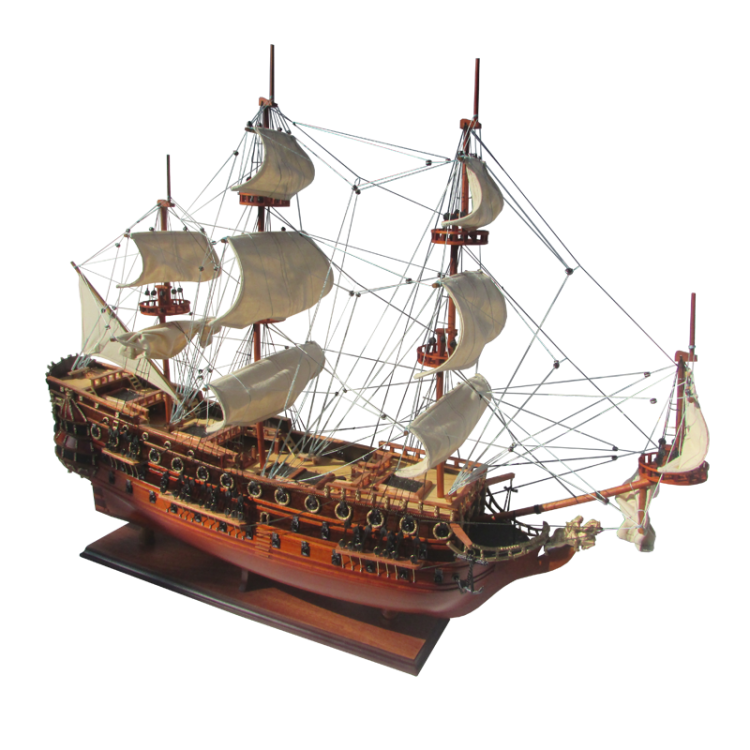 Модель парусного корабля HMS Prince, Англия, 94 см 