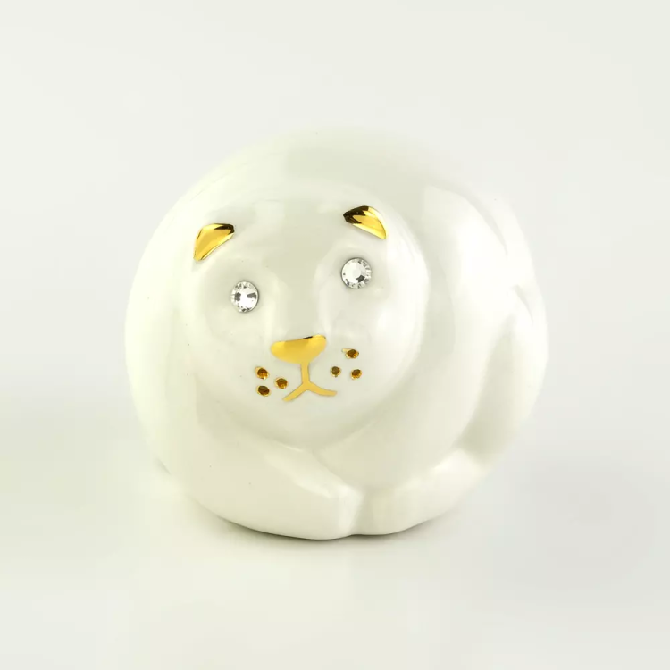 Статуэтка золотая Маленький Котенок коллекция Giardino Migliore De Luxe 30137, портретный вид