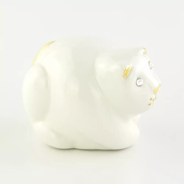 Статуэтка золотая Маленький Котенок коллекция Giardino Migliore De Luxe 30137, вид профиль