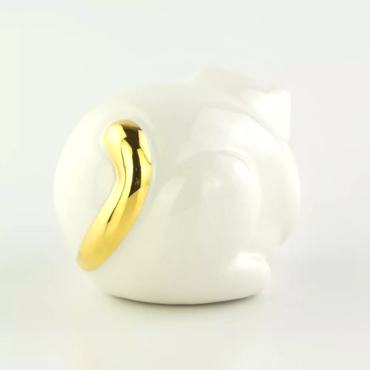 Статуэтка золотая Маленький Котенок коллекция Giardino Migliore De Luxe 30137, оборотная сторона