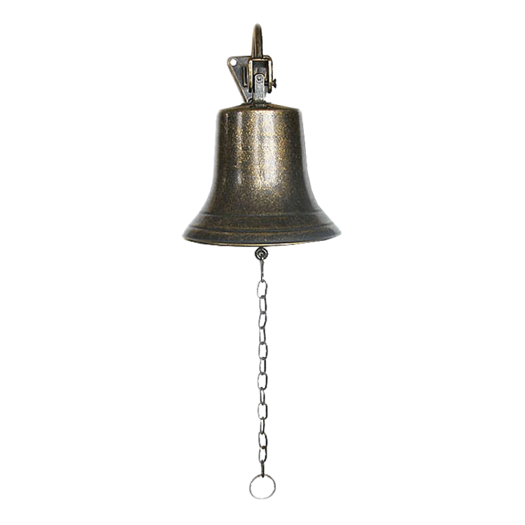 Корабельный колокол цвет бронзовый - Диаметр 14 см Alberti Livio AL-80-368-ANT