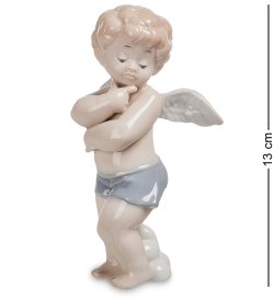 Статуэтка из фарфора Ангелочек на маленьком облачке