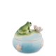 Шкатулка из фарфора Лягушка на кувшинке Pavone FM-87/ 3, вид оборотной стороны