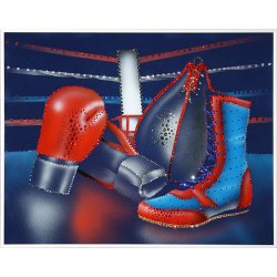 Картина На ринг приглашаются c кристаллами Swarovski