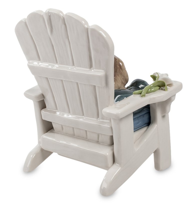 Фигурка из керамики Щенки на стуле Одни дома Pavone CMS-15/86, фотография сбоку