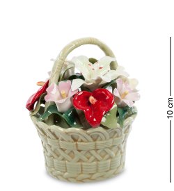 Статуэтка из керамики Цветочная корзина