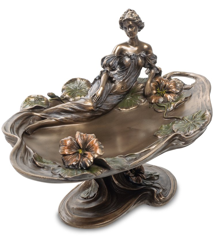 Ваза Леди и цветы настурции Veronese WS-586