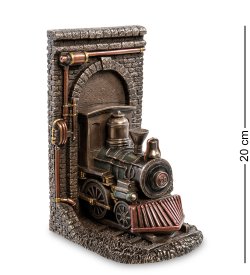 Держатель книг в стиле Стимпанк Локомотив