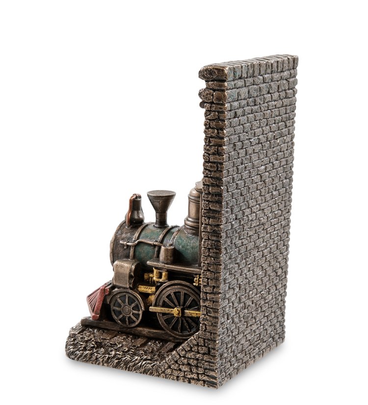 Держатель книг в стиле Стимпанк Локомотив Veronese WS-912, оборотная сторона