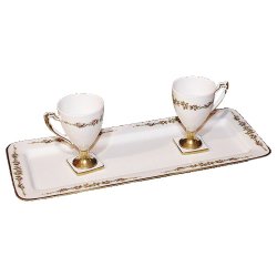 Кофейный набор из фарфора на 2 персоны Весна