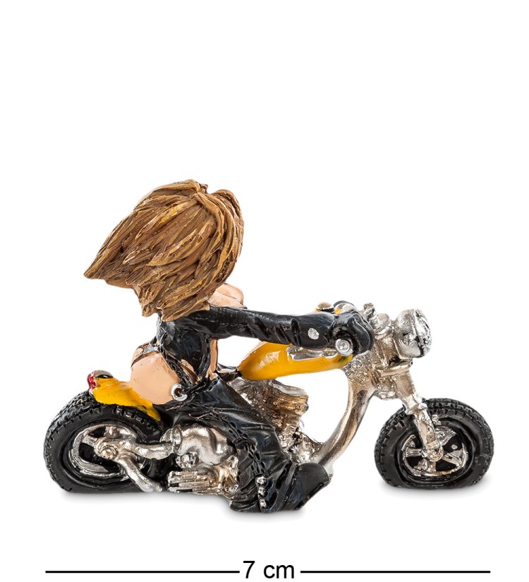 Фигурка Девушка-Байкер в Солнечных Очках The Comical World of Stratford RV- 36, оборотная сторона