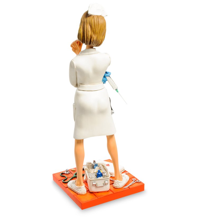 Статуэтка Сомневающаяся Медсестра - The Nurse Forchino FO-85544, оборотная сторона