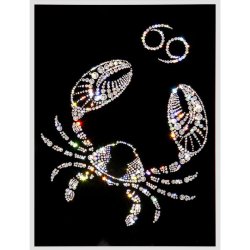 Картина Рак c кристаллами Swarovski