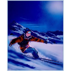 Картина Горный экстрим c кристаллами Swarovski