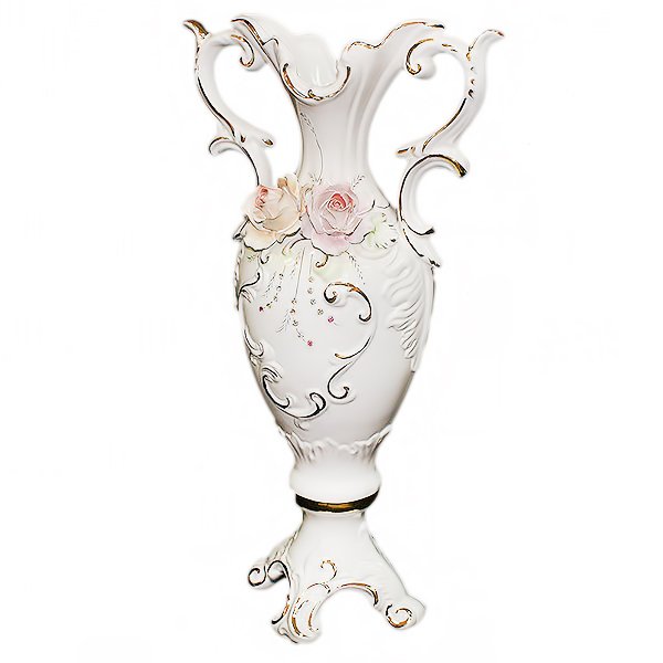 Ваза для цветов с двумя ручками Красивые Розы Ceramiche Ferraro R 70