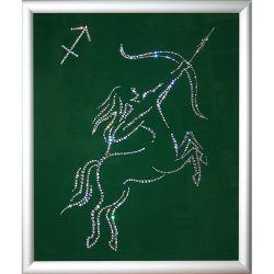 Картина Знак зодиака Стрелец c кристаллами Swarovski