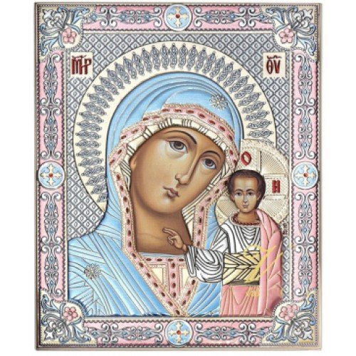 Казанская Икона Богоматерь с узорами, Размер 21x26 см Slevory S022SW6FWE