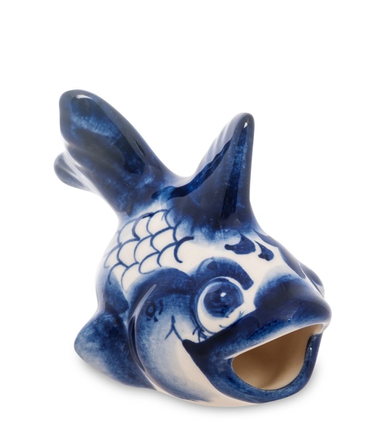 Фигурка Рыбка-Бычок Голубая гжель ГЛ-258