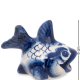 Фигурка Рыбка-Бычок Голубая гжель ГЛ-258, фотография сбоку